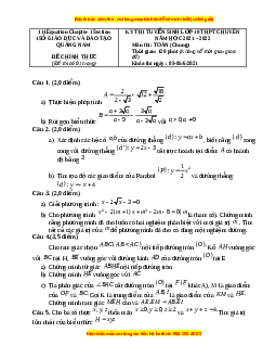 Đề thi vào 10 môn Toán tỉnh Quảng Nam năm 2022