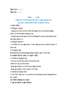 Giáo án Viết bài văn nghị luận so sánh Ngữ Văn 12 Chân trời sáng tạo