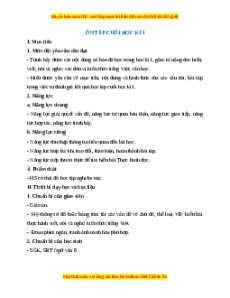 Giáo án Ôn tập học kì 1 (2024) Kết nối tri thức