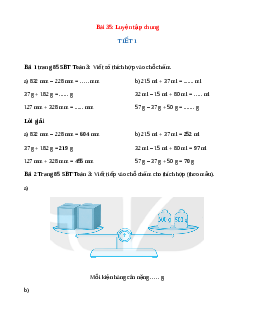 VBT Toán lớp 3 Bài 35 (Kết nối tri thức): Luyện tập chung