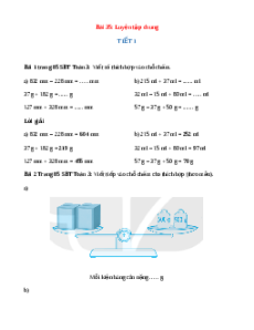 VBT Toán lớp 3 Bài 35 (Kết nối tri thức): Luyện tập chung