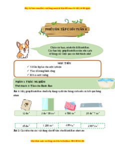 Bài tập cuối tuần Toán 4 Tuần 8 Chân trời sáng tạo (có lời giải)