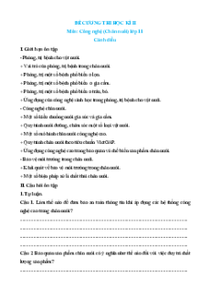 Đề cương ôn tập Học kì 2 Công nghệ chăn nuôi 11 Cánh diều (có đáp án)