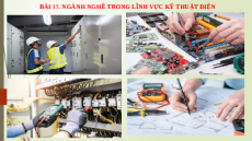 Giáo án Powerpoint Bài 17 Công nghệ 8 Kết nối tri thức: Ngành nghề trong lĩnh vực kĩ thuật điện