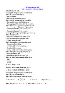 Đề cương Toán 10 Giữa kì 2 Chân trời sáng tạo (có lời giải)