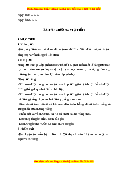 Giáo án Bài tập cuối chương 6 Toán 6 Cánh diều