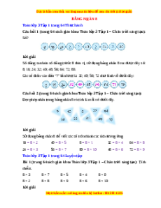 Giải Sgk Toán lớp 3 Bài 41: Bảng nhân 8 (Chân trời sáng tạo)