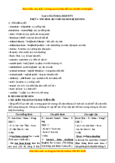 Trắc nghiệm Unit 5: Cultural identity Tiếng Anh 12 - Bùi Văn Vinh