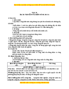 Giáo án Truyền tải điện năng đi xa Vật lí 9