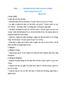 Giáo án Chuyện người con gái Nam Xương Ngữ Văn 9 Kết nối tri thức