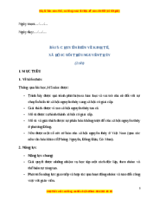 Giáo án Bài 5 Lịch sử 6 Cánh diều (2024): Chuyển biến kinh tế - xã hội cuối thời nguyên thủy