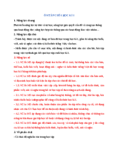 Giáo án Ôn tập học kì 1 Ngữ Văn 12 Kết nối tri thức (năng lực số)