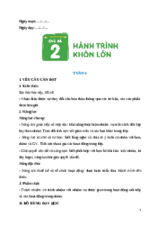 Giáo án Tuần 6 Hoạt động trải nghiệm lớp 5 Cánh diều