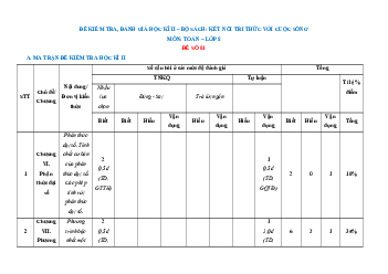 Bộ 15 đề thi cuối kì 2 Toán 8 Kết nối tri thức Cấu trúc mới