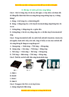 Trắc nghiệm Sự chuyển hóa năng lượng KHTN 6 Kết nối tri thức