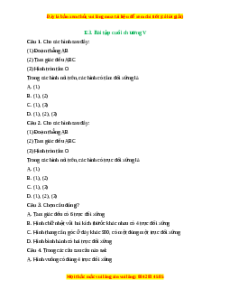 Trắc nghiệm Tổng hợp Chương 5 Toán 6 Kết nối tri thức