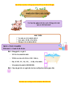 Bài tập cuối tuần Toán 4 Tuần 7 Kết nối tri thức (có lời giải)