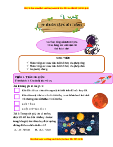 Bài tập cuối tuần Toán 4 Tuần 6 Chân trời sáng tạo (có lời giải)