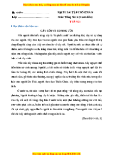 Bài tập cuối tuần Tiếng việt lớp 2 Tuần 21 Cánh diều (có lời giải)