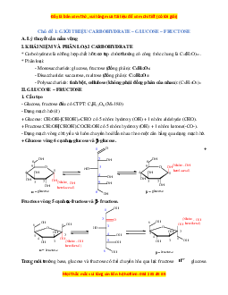 Chuyên đề dạy thêm Chương 2: Carbohydrate Hóa học 12 (sách mới)