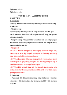 Giáo án NLS Toán 6 Kết nối tri thức Chương 5 Luyện tập chung