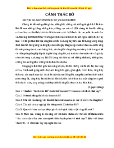 Phiếu bài tập Tuần 2 Cảnh thác bờ Ngữ văn 6