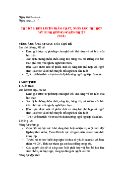 Giáo án Chủ đề 9 HĐTN 12 Kết nối tri thức: Rèn luyện phẩm chất, năng lực phù hợp với định hướng nghề nghiệp