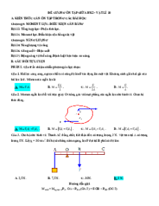 Đề cương ôn tập Giữa kì 2 Vật lí 10 Chân trời sáng tạo