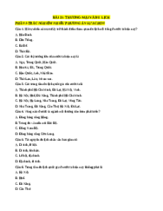 Trắc nghiệm Bài 21: Thương mại và du lịch Địa lí 12 Đúng-Sai, Trả lời ngắn sách mới 2025