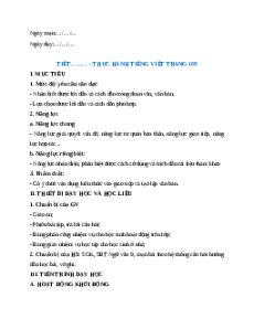 Giáo án Thực hành tiếng Việt trang 109 Ngữ Văn 9 Chân trời sáng tạo