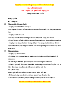 Giáo án Địa lí 8 Bài 6 Cánh diều (2024): Thực hành Vẽ và phân tích biểu đồ khí hậu