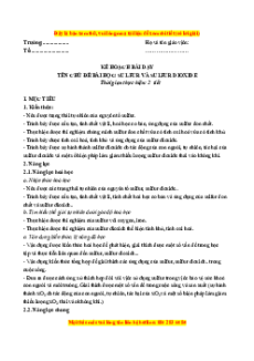 Giáo án Sulfur và sulfur dioxide Hóa học 11 Kết nối tri thức