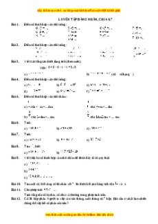 Chuyên đề Luyện tập bảng nhân chia 6, 7 Toán lớp 3 nâng cao Chân trời sáng tạo