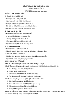 Đề cương Giữa kì 2 GDCD 9 Cánh diều (có lời giải)