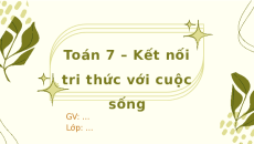 Giáo án Powerpoint Tam giác cân. Đường trung trực của đoạn thẳng Toán 7 Kết nối tri thức