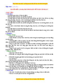 Giáo án CĐ Phương pháp viết báo cáo Địa lí 10 Chân trời sáng tạo