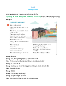 Trắc nghiệm Unit 4: My neighbourhood Tiếng Anh 6 Global success