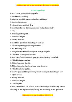 Trắc nghiệm Bài 10 Lịch sử 6 Kết nối tri thức: Hy Lạp và La Mã cổ đại