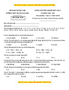 Đề thi thử Hóa Học trường Chuyên Hạ Long lần 2 năm 2021