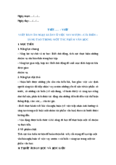 Giáo án Viết bài văn nghị luận Ngữ Văn 12 Kết nối tri thức