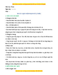 Giáo án Khái niệm phân số Toán 4 Kết nối tri thức