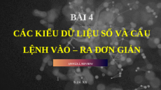 Giáo án PowerPoint Chủ đề F Bài 4 Tin học 10 cánh diều: Các kiểu dữ liệu số và câu lệnh vào – ra đơn giản
