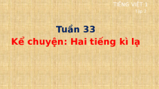 Giáo án Powerpoint Kể chuyện: Hai tiếng kì lạ Tiếng việt lớp 1 Cánh diều