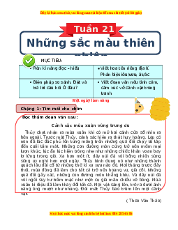 Bài tập cuối tuần Tiếng việt lớp 3 Tuần 21 Kết nối tri thức (có lời giải)