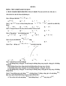 Đề thi Toán 11 Giữa kì 2 Kết nối tri thức cấu trúc mới (Đề 5)