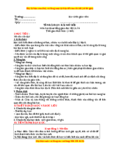 Giáo án Địa lí 6 Kết nối tri thức (2024): Bài mở đầu