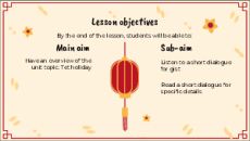 Giáo án Powerpoint Unit 6: Our Tet holiday Tiếng Anh 6 Global success