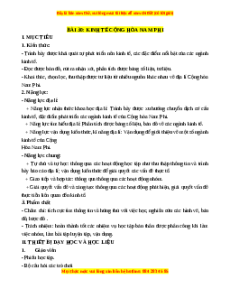 Giáo án Bài 30 Địa lí 11 Chân trời sáng tạo (2024): Kinh tế Cộng hòa Nam Phi