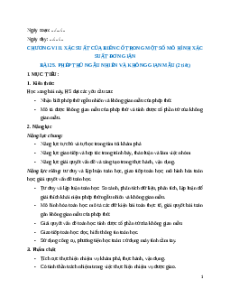 Giáo án Phép thử ngẫu nhiên và không gian mẫu Toán 9 Kết nối tri thức