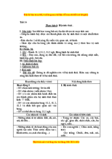 Giáo án Thực hành: Hệ sinh thái Sinh học 9